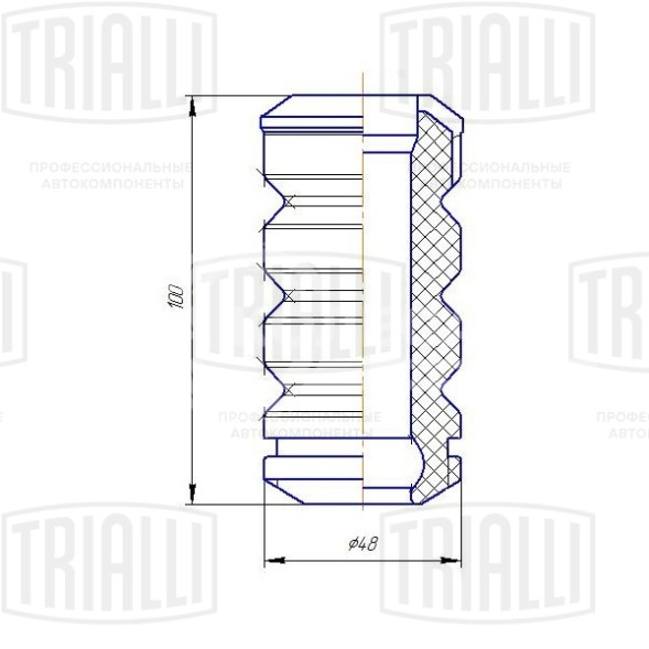 Ремонтный комплект переднего амортизатора (кожух + отбойник) для автомобиля Лада 1118 Лада Kalina