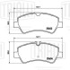Колодки тормозные для автомобилей Ford Transit (13-) дисковые задние (в комплекте с датчиком)