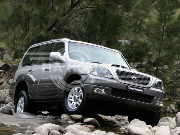 Внешние ремонтные пороги Hyundai Terracan 1дорест/рест
