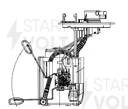 Модуль топливного насоса для автомобилей Hyundai Elantra (11-)/KIA Cerato (13-) 1.6i