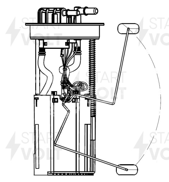 Модуль топливного насоса для автомобилей Chery Bonus (11-)/Tiggo 2 (16-) 1.5i