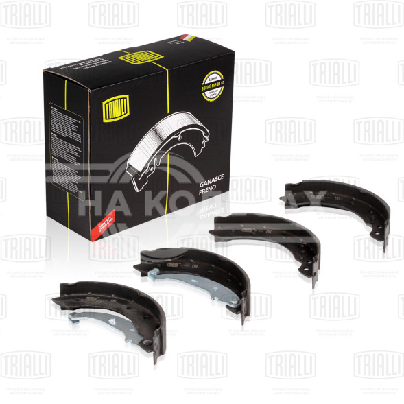 Колодки тормозные для автомобилей Renault Logan (04-)/Clio (98-) барабанные 203х38 для тормозной системы TRW