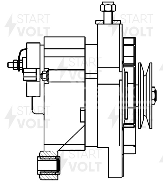 Генератор для автомобилей Лада 2104/2105/2107 и модификации 50A