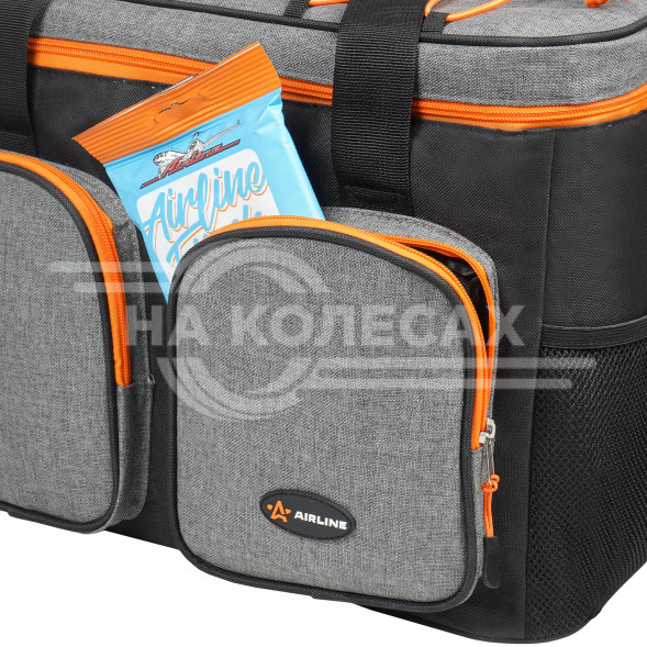 Сумка-холодильник (термосумка) PRO, 18л, 34*28*19.5см, водонепр., чер./сер.