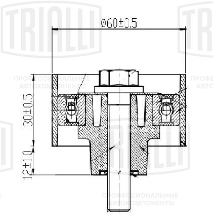 Ролик ГРМ для автомобилей Chery Tiggo T11 (06-)/FL (13-) 1.6i/2.0i опорный