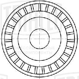 Ролик приводного ремня для автомобилей Ford Transit (06-)/PSA Boxer (06-) 2.2d (только ролик натяжителя)