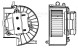 Электровентилятор отопителя для автомобилей КАМАЗ 54901 (19-)/Mercedes-Benz Actros MP4/MP5 (11-)