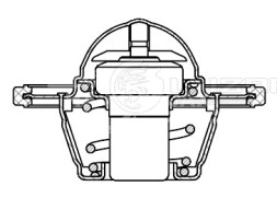 Термостат для автомобилей Nissan Note (E11) (06-)/Micra K12 (02-) 1.2i/1.4i (88°С) (термоэлемент)