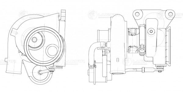 Турбокомпрессор для а/м PSA Boxer (06)/Jumper (06-) 2.2D (TD03)