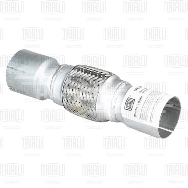 Переходник 55/60 L=250 под хомут с виброкомпенсатором 55х100 (нержавеющая алюминизированная сталь)