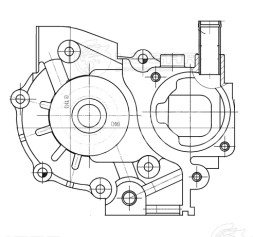 Насос водяной для автомобилей Subaru Impreza (00-)/Legacy (98-) 1.5i/2.0i/2.5i