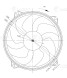 Электровентилятор охлаждения для автомобилей Peugeot 307 (00-)/308 (07-)/Citroen C4 (04-) (с кожухом)