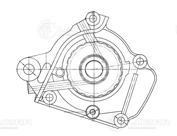 Насос водяной для автомобилей Honda Accord (98-)/Civic (97-) 1.4i/1.6i