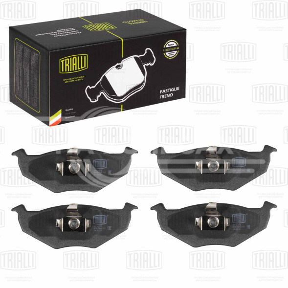 Колодки тормозные для автомобилей Skoda Fabia (99-) дисковые передние для тормозной системы Akebono