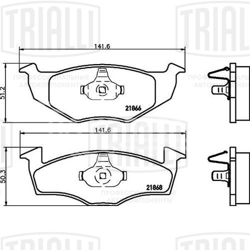 Колодки тормозные для автомобилей Skoda Fabia (99-) дисковые передние для тормозной системы Akebono