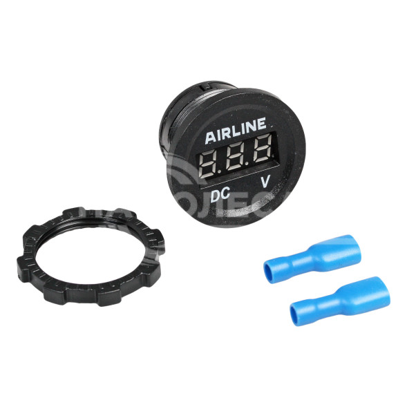 Вольтметр встраиваемый влагозащ. 12/24В