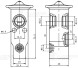 Клапан расширительный кондиционера (ТРВ) для автомобилей Santa Fe (06-)