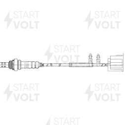 Датчик кислорода для автомобилей Mazda 6 (02-) 1.8i/2.0i/2.3i после катализатора