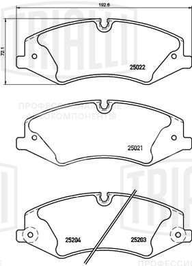 Колодки тормозные дисковые передние для автомобилей Land Rover Discovery 4 (09-) (в комплекте с датчиком)