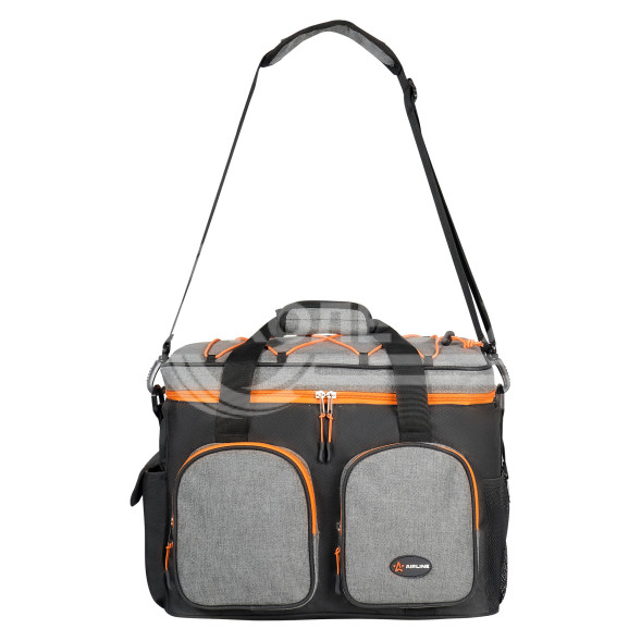 Сумка-холодильник (термосумка) PRO, 27л, 40*31*22см, водонепр., чер./сер.