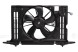 Электровентилятор охлаждения для автомобилей Toyota Corolla (E150) (07-)/Auris (09-) 1.4i/1.6i (с кожухом)