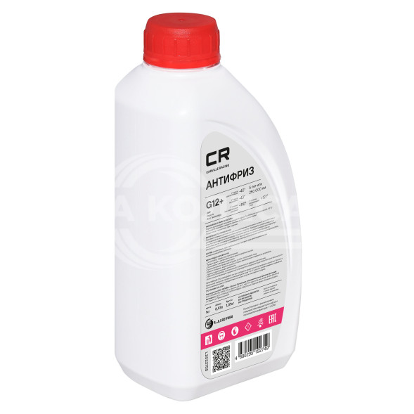 Антифриз G12+ OAT -40°С, красный, готовый к применению, 1кг/0.94л