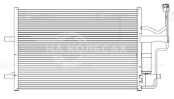 Радиатор кондиционера для автомобилей Mazda 3 (BK) (03-) 1.6i/2.0i
