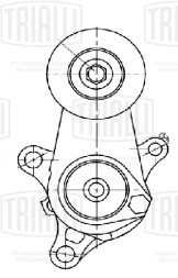 Ролик приводного ремня для автомобилей Toyota LC Prado (02-)/Fortuner (04-) 2.7i с натяжным механизмом