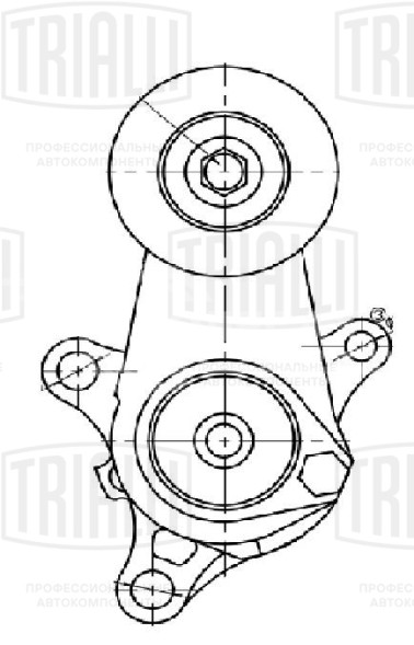 Ролик приводного ремня для автомобилей Toyota LC Prado (02-)/Fortuner (04-) 2.7i с натяжным механизмом