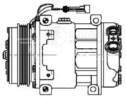 Компрессор кондиционера для автомобилей Ducato III (06-)/Daily IV (06-) 2.3JTD/3.0JTD