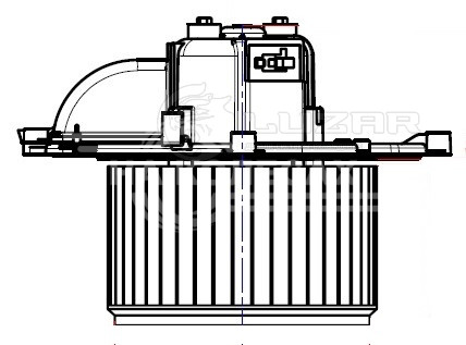 Электровентилятор отопителя для автомобилей Citroen Berlingo II (08-)/Peugeot Partner II (08-)
