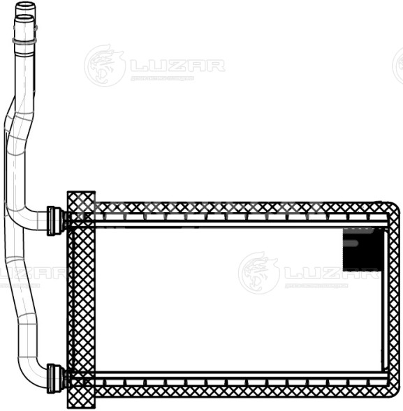 Радиатор отопителя для автомобилей Scania 6 (L,P,G,R,S-series) (16-)
