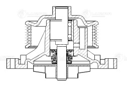 Насос водяной для автомобилей Mercedes-Benz ML (W164) (05-)/S (W221) (05-)/E (W211) (02-) 3.0D [OM642] (7PK)