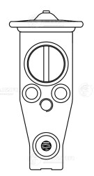 Клапан расширительный кондиционера (ТРВ) для автомобилей Corolla (07-)/RAV-4 (06-)