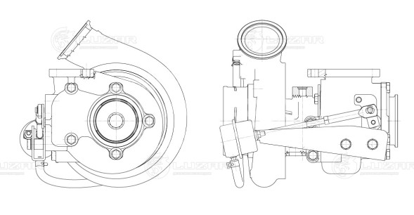 Турбокомпрессор для а/м КАМАЗ Cummins 6ISBe/6ISDe E-3 (тип HE351W)