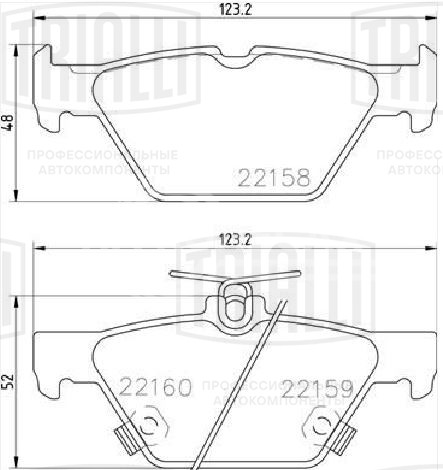 Колодки тормозные задние для автомобилей Subaru XV (17-)