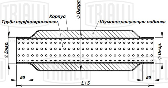 Стронгер 50400-76 с перфорированным внутренним узлом (алюминизированная сталь)