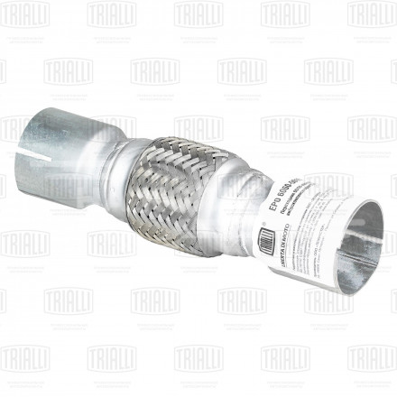 Переходник 60/60 L=250 под хомут с виброкомпенсатором 55х100 (нержавеющая алюминизированная сталь)
