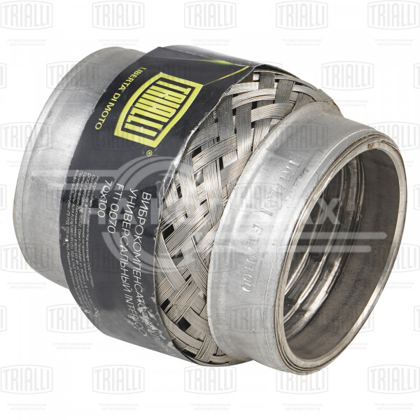 Виброкомпенсатор выхлопной трубы (Гофра) 70x100 InterLock (нержавеющая сталь)