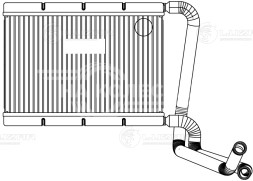 Радиатор отопителя для автомобилей Лада 4x4 FL (19-) алюминиевый