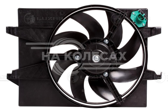 Электровентилятор охлаждения для автомобилей Ford Fusion (02-)/Fiesta (01-) (с кожухом и резистором) A/C+