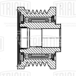 Ролик генератора (обгонная муфта) для автомобиля Mazda CX-5 (17-) 2.5i