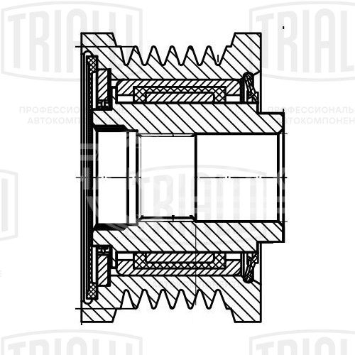 Ролик генератора (обгонная муфта) для автомобиля Mazda CX-5 (17-) 2.5i