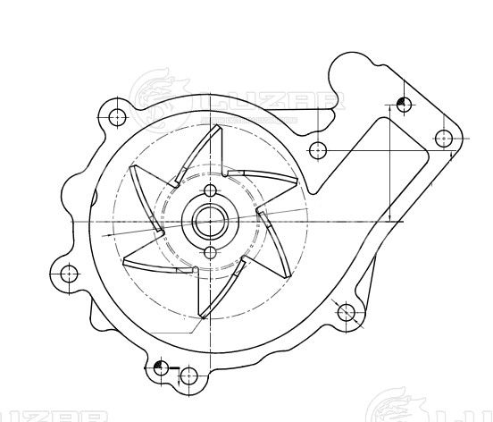 Насос водяной для автомобилей Chery Tiggo T11 (05-) 1.8i/2.0i