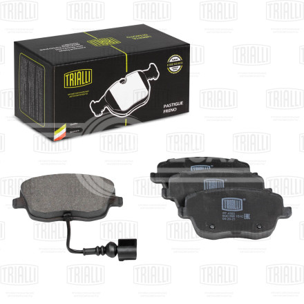 Колодки тормозные для автомобилей Skoda Fabia (07-) / Volkswagen Polo (05-) дисковые передние (в комплекте с датчиком)