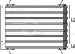 Радиатор кондиционера для автомобилей Peugeot 307 (00-)/Сitroen C4 (04-)/C5 (00-)