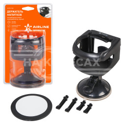 Держатель напитков на приборную панель/окно/дефлектор, черный