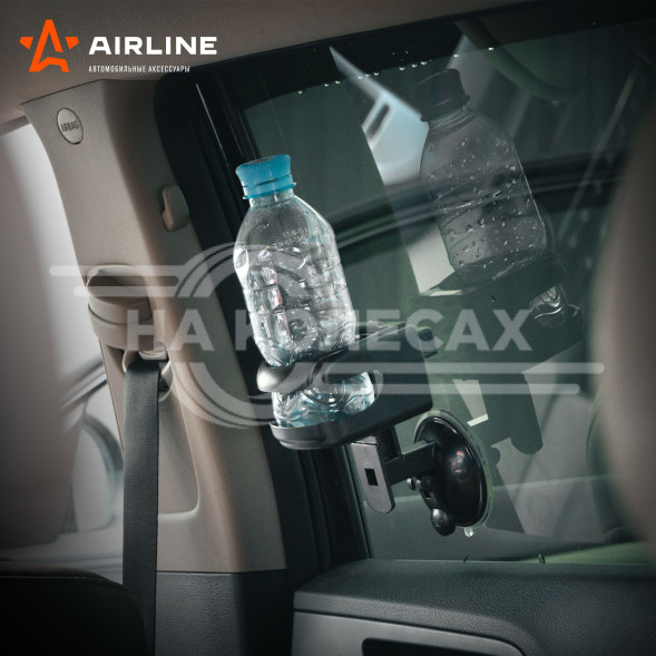 Держатель напитков на приборную панель/окно/дефлектор, черный