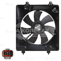 Электровентилятор кондиционера для автомобиля Honda CR-V III (06-) 2.0i (с кожухом)