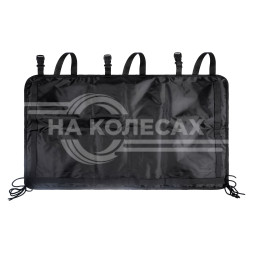 Органайзер на спинку заднего сиденья, 1/1, цельный с карманами, цвет черный